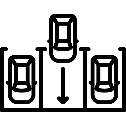 Dedicated parking for<br> 2 vehicles